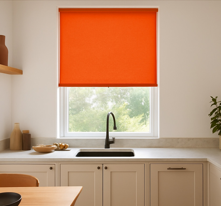 Plain warm tone orange blind - TenStickers