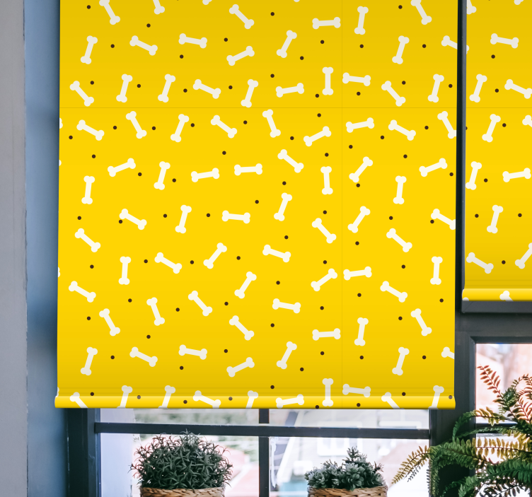 Playful Bone Pattern animals blind - TenStickers