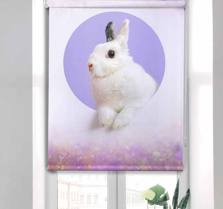 Rabbit Portrait animals blind - TenStickers