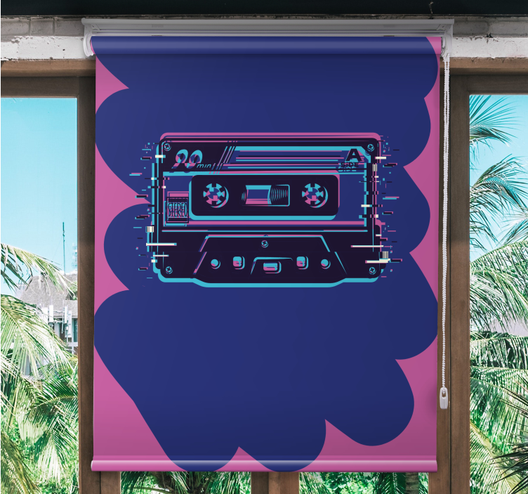 Retro Cassette Illustration blind geek - TenStickers