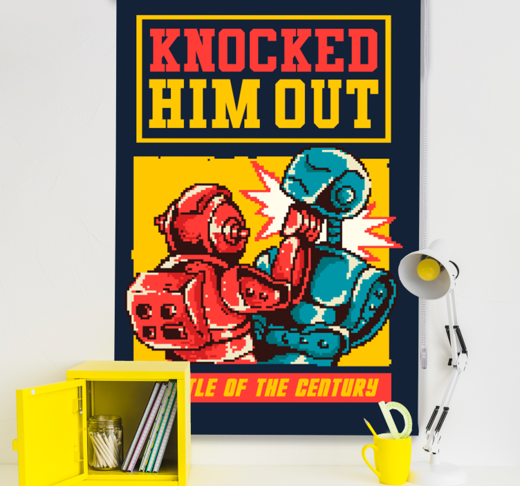 Robotic Boxing Match blind geek - TenStickers