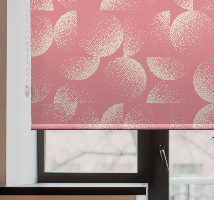 Round Patterns Design pattern roller blind - TenStickers