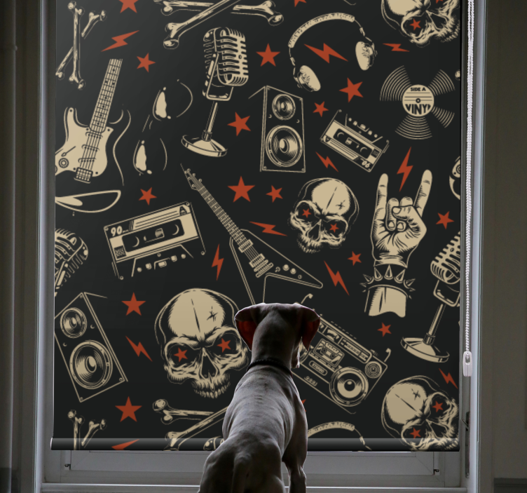 Skulls and instruments blind original - TenStickers