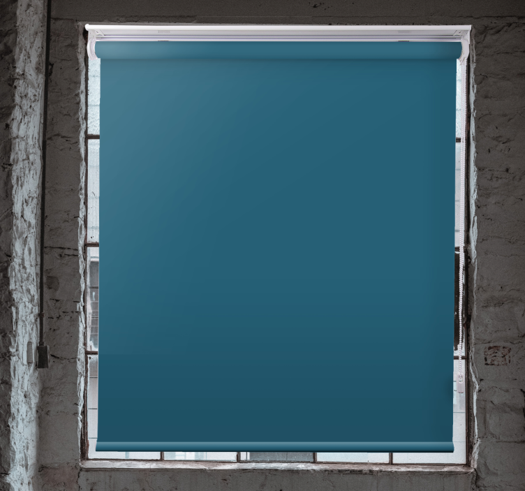 SOLID TEAL PANEL Blackout blind - TenStickers