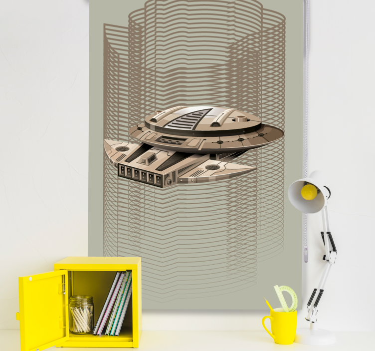 Spaceship Geek roller blind - TenStickers