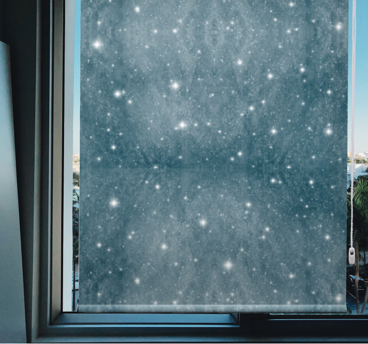 Starry Night Sky pattern roller blind - TenStickers