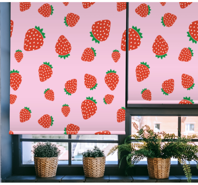 Strawberry Pattern Delight blind fruit and vegetables - TenStickers