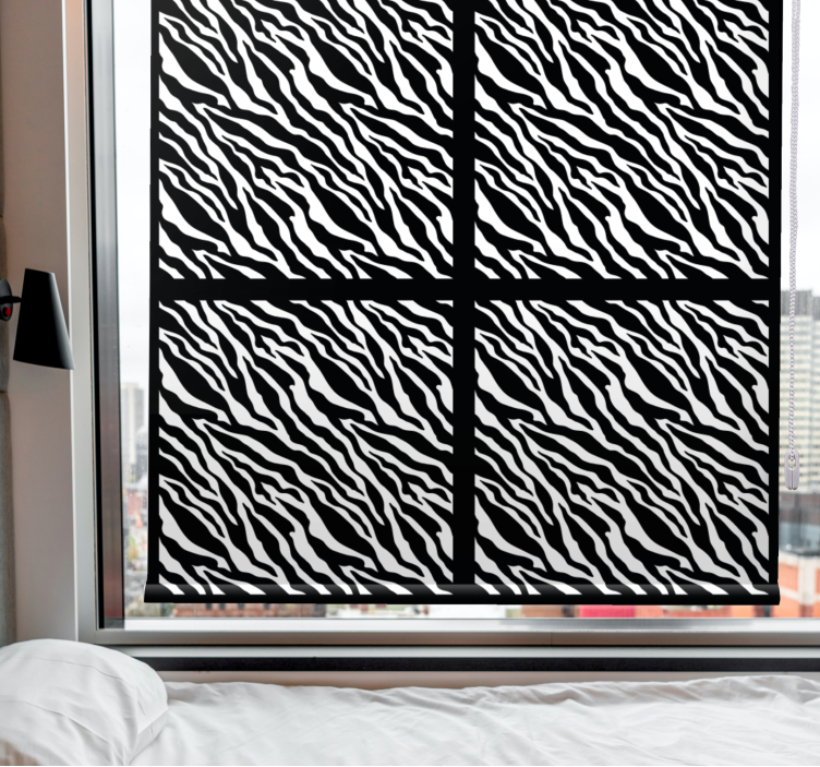 Stylized Zebra Pattern animals blind - TenStickers