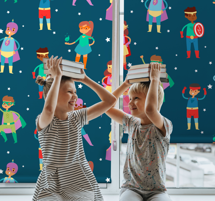 Superhero Pattern blind superhero - TenStickers