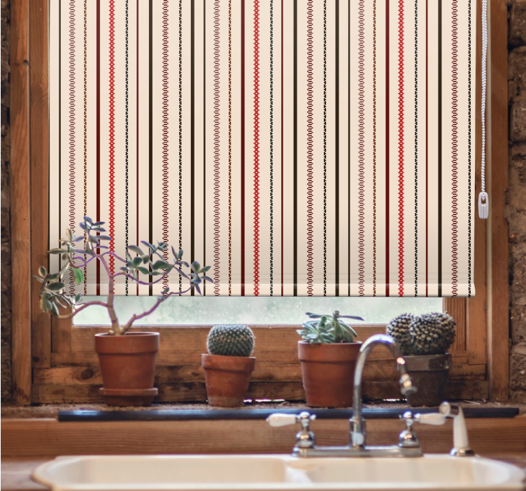 Textured stripe pattern blind kitchen - TenStickers