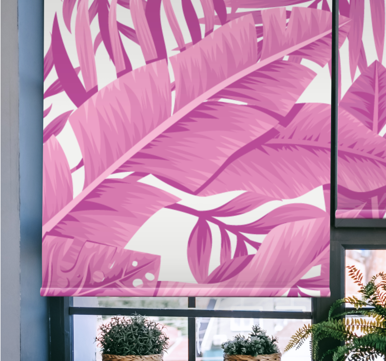 Tropical Leaf Motif blind flowers and plants - TenStickers