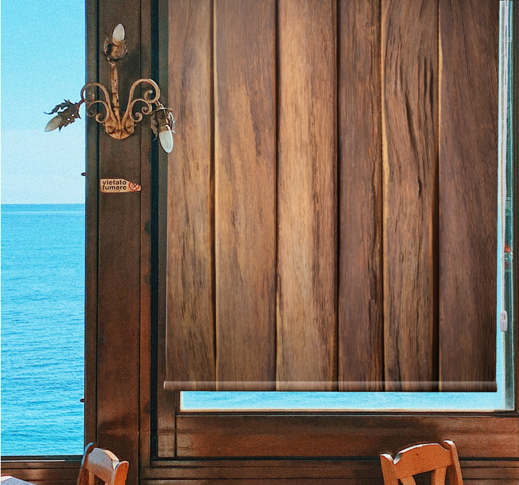 Wood Grain Panels pattern roller blind - TenStickers