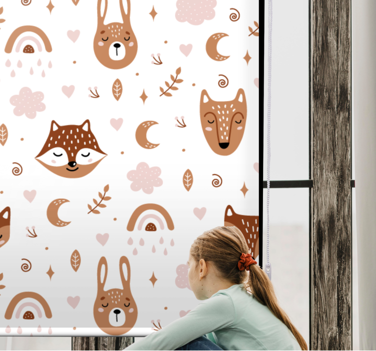 Woodland Creatures animals blind - TenStickers