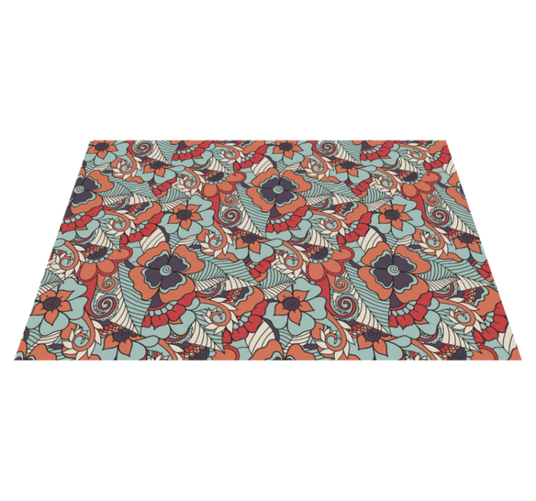 Textured placemats with floral pattern surface - TenStickers