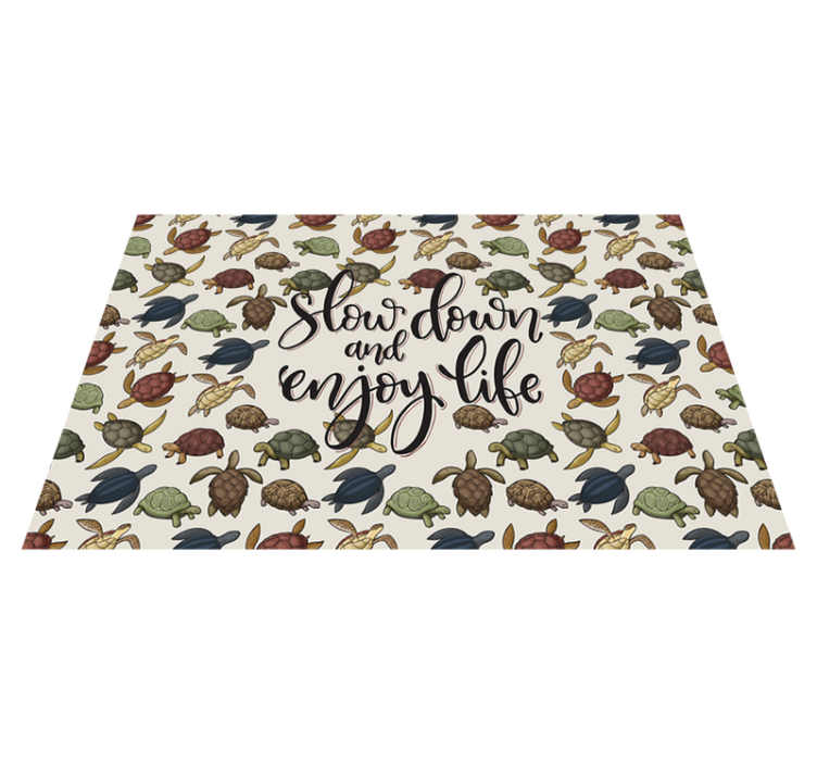 Variety of turtles text placemats - TenStickers