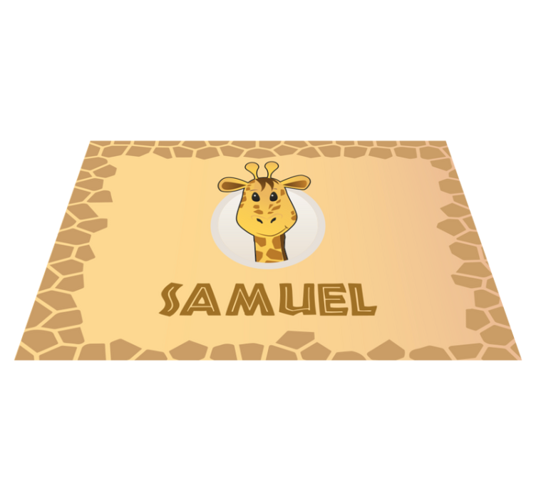Go to eat customisable name name placemats - TenStickers