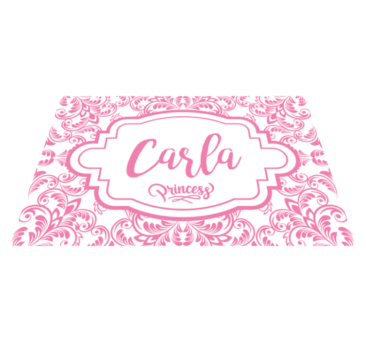Personalised placemats elegant name design - TenStickers