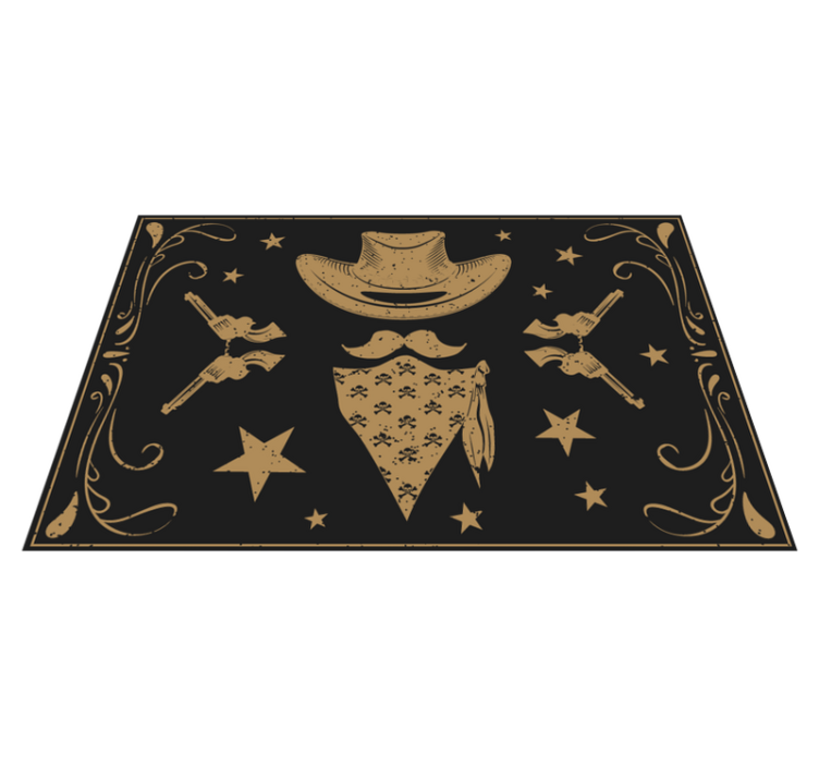 Original placemats with cowboy theme design - TenStickers
