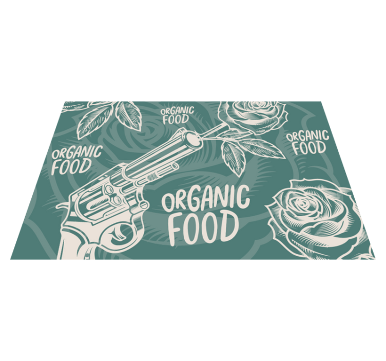 Original placemats from revolver organic food - TenStickers