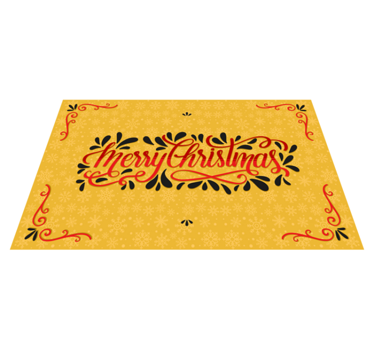 Christmas placemats festive holiday wishes - TenStickers