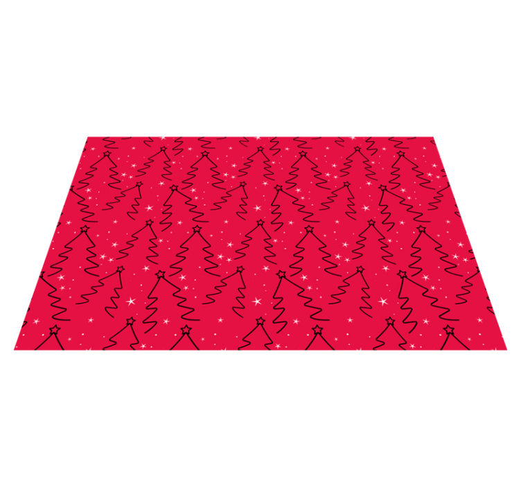 Christmas placemats stylish christmas tree design - TenStickers