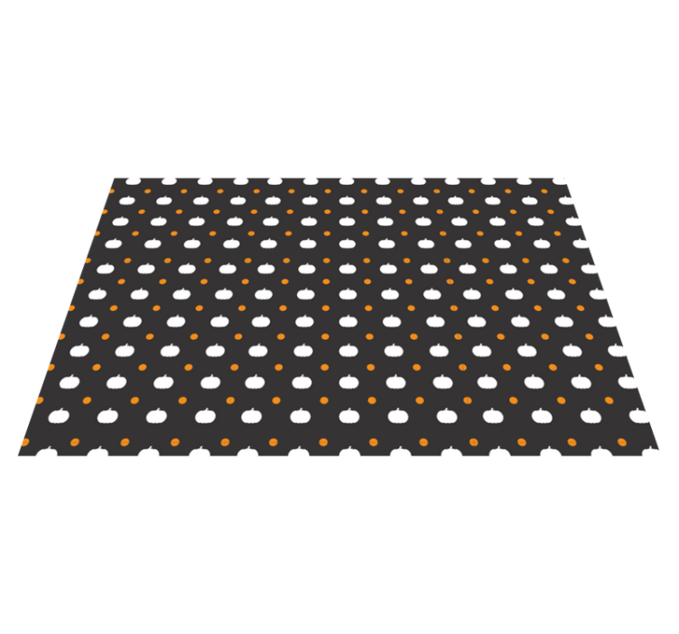 Halloween placemats pumpkin patterned design - TenStickers