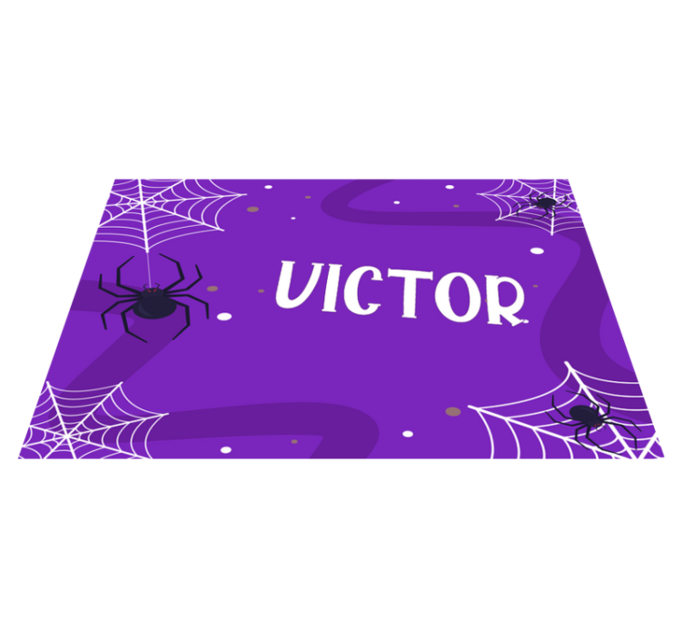 Halloween placemats featuring spooky spider webs - TenStickers