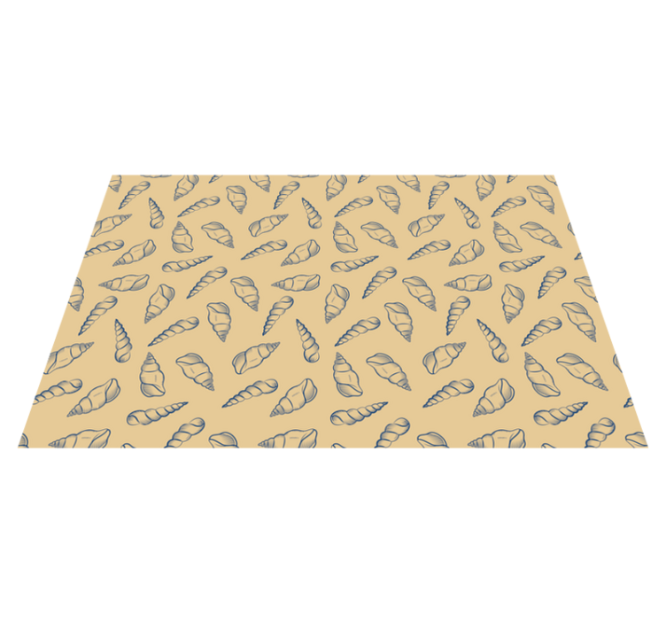 Seashell tiles seashell placemats - TenStickers