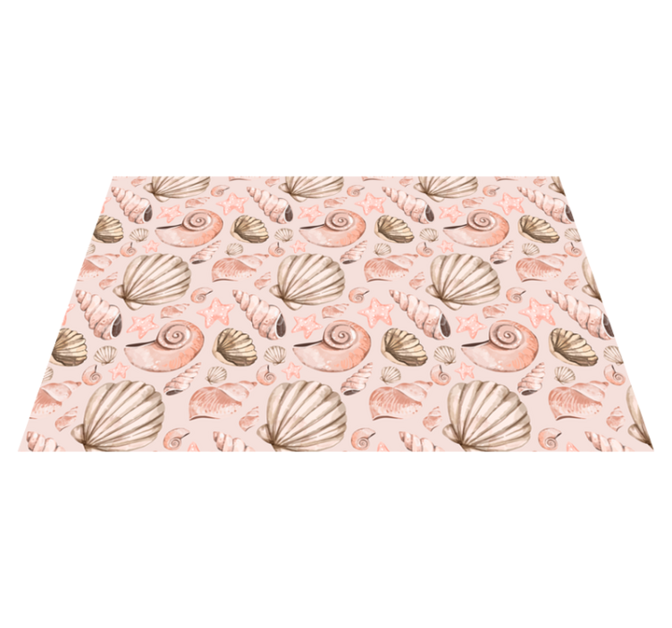 Original placemats seashell pattern design - TenStickers