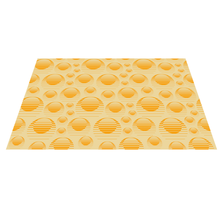 Textured placemats with striped circle design - TenStickers