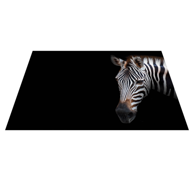 Original placemats zebra head detail - TenStickers