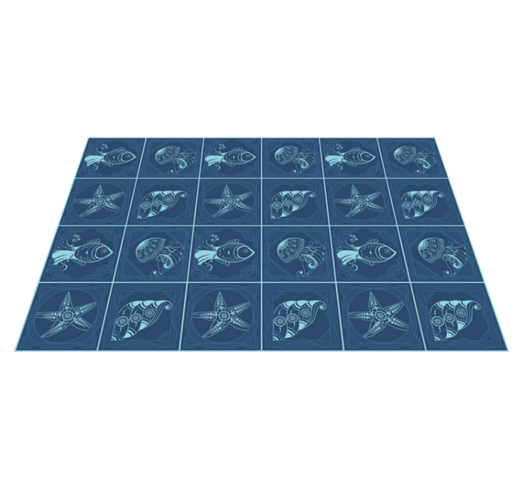 Original placemats nautical design pattern - TenStickers
