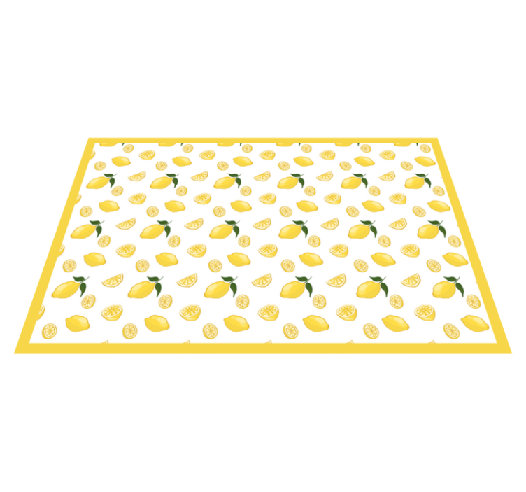 Original placemats lemon pattern design - TenStickers
