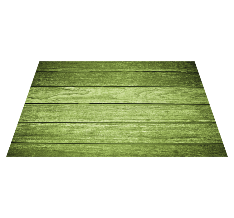 Textured placemats green wooden surface - TenStickers