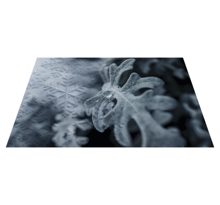 Textured placemats elegant snowflake designs - TenStickers