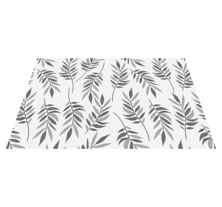 Different leaves grey original placemats - TenStickers