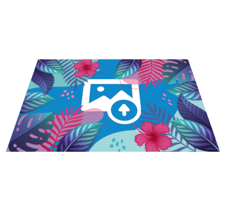 Original placemats colorful tropical leaves design - TenStickers
