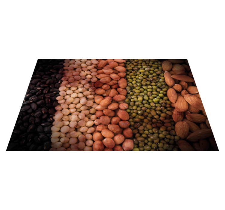 Textured placemats mixed nut variety - TenStickers