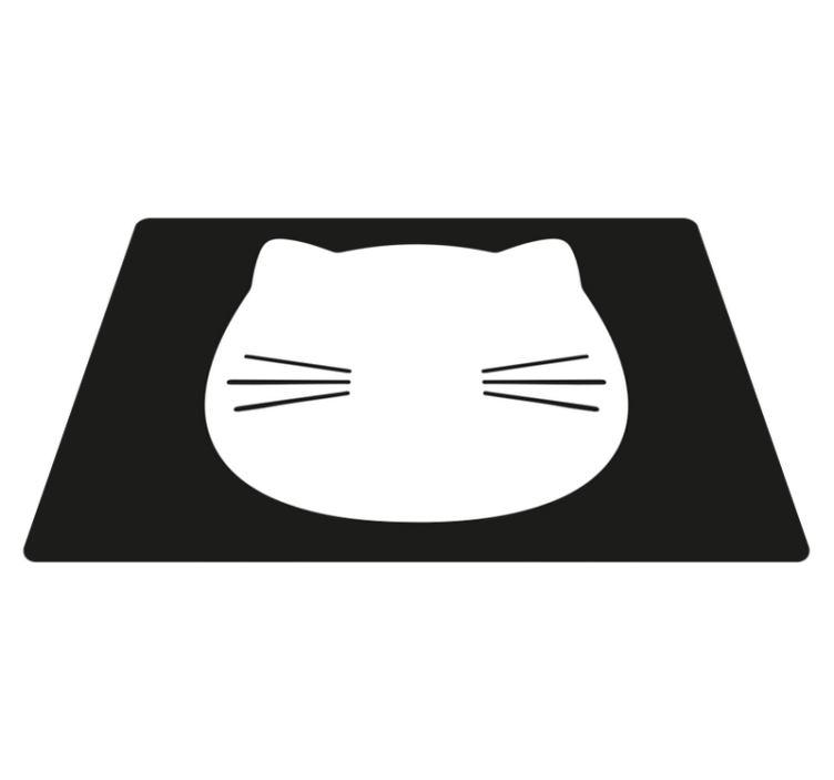 Original placemats cat face design - TenStickers