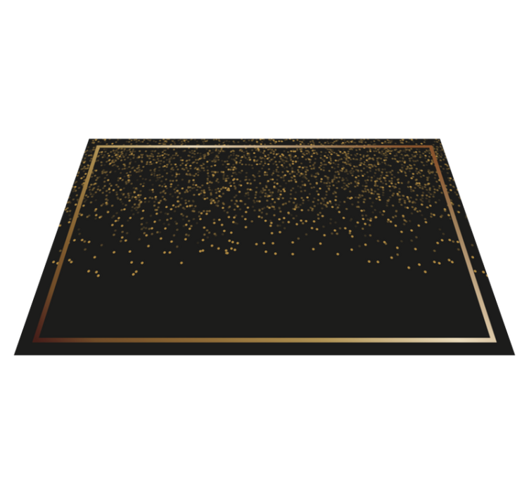 Elegant placemats in elegant black glitter - TenStickers
