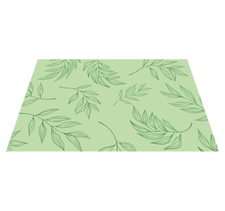 Textured placemats with elegant leaf patterns - TenStickers