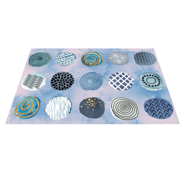 Textured placemats circular pattern design - TenStickers