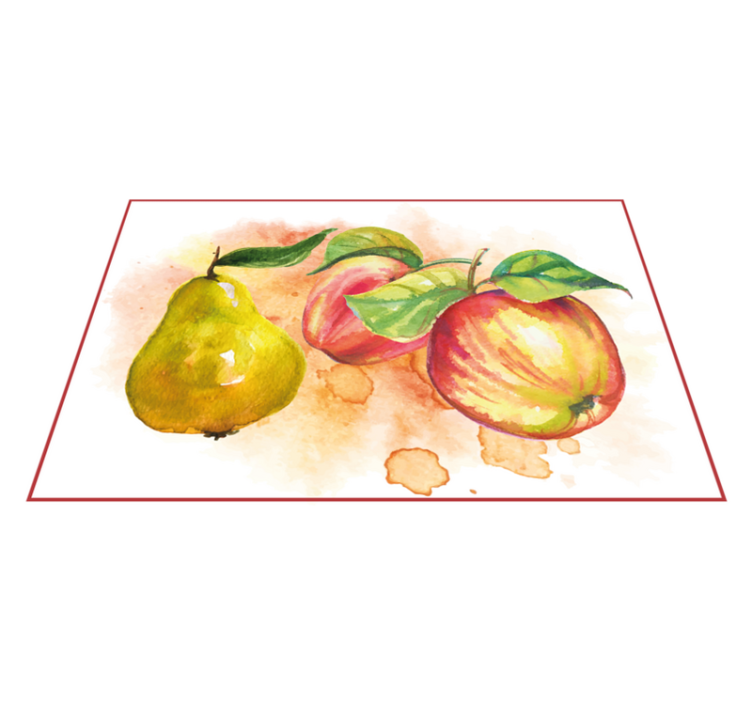 Original placemats fruits watercolor design - TenStickers