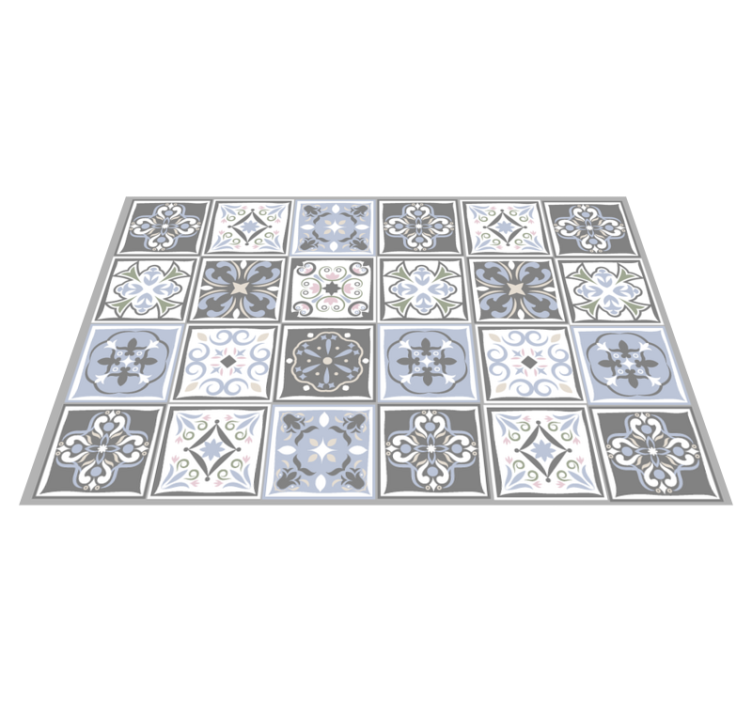 Textured placemats with ornate tile designs - TenStickers