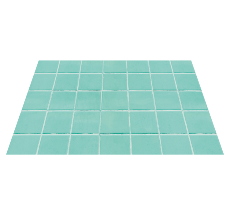 Textured placemats turquoise tiled surface - TenStickers