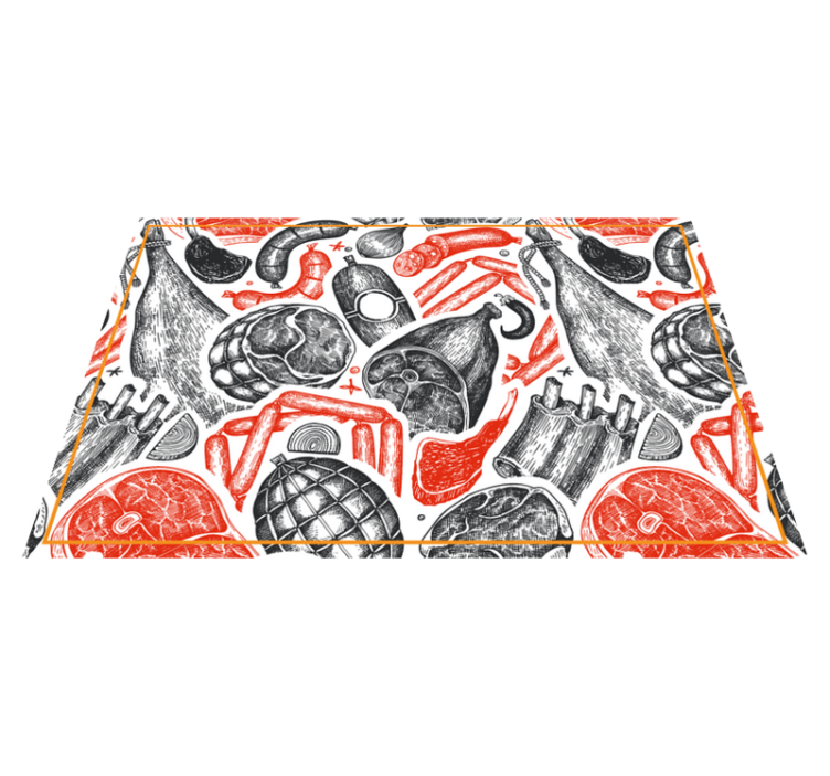 Original placemats with food illustration designs - TenStickers