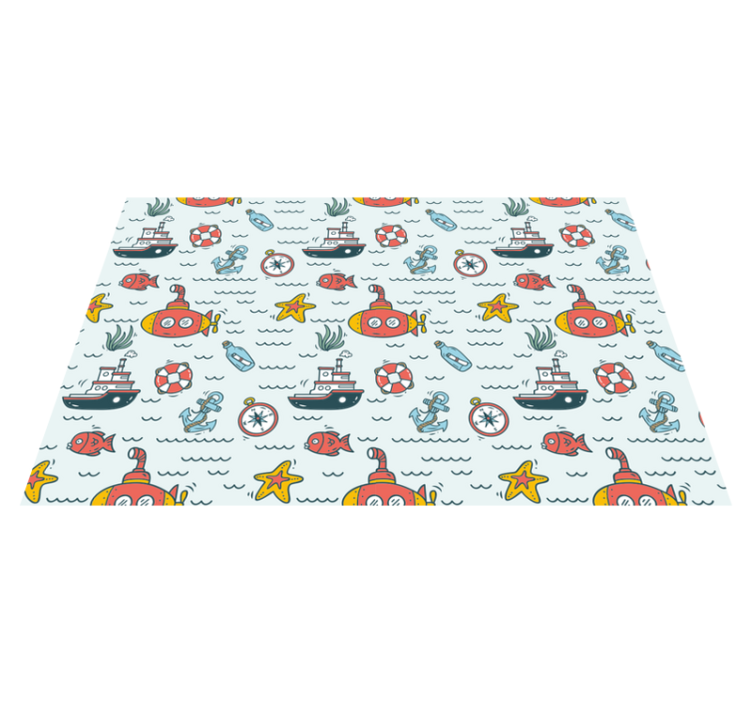 Children placemats underwater submarine adventure - TenStickers