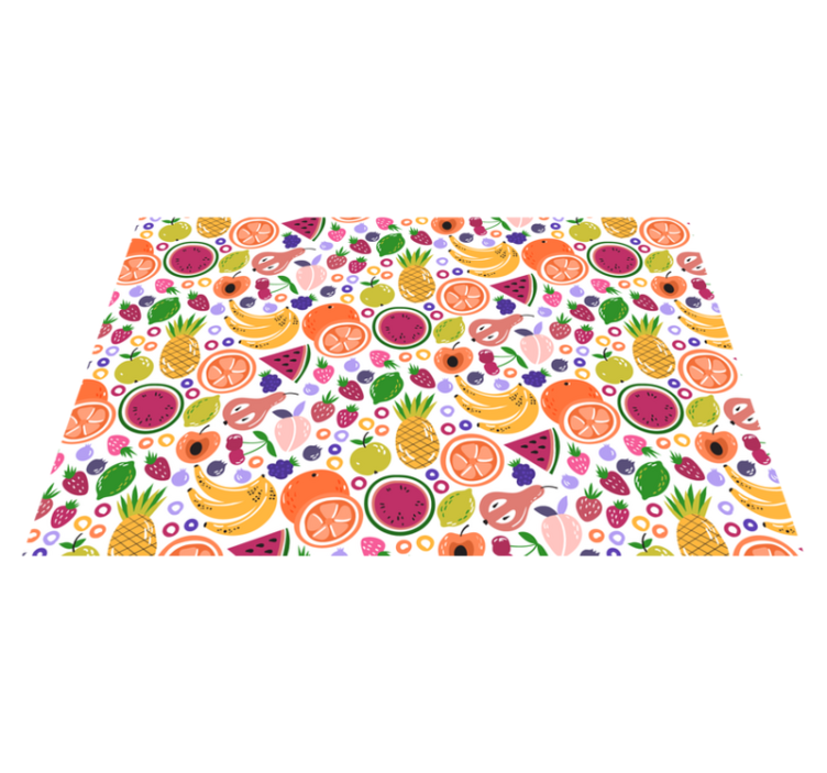 Children placemats fruit pattern design - TenStickers