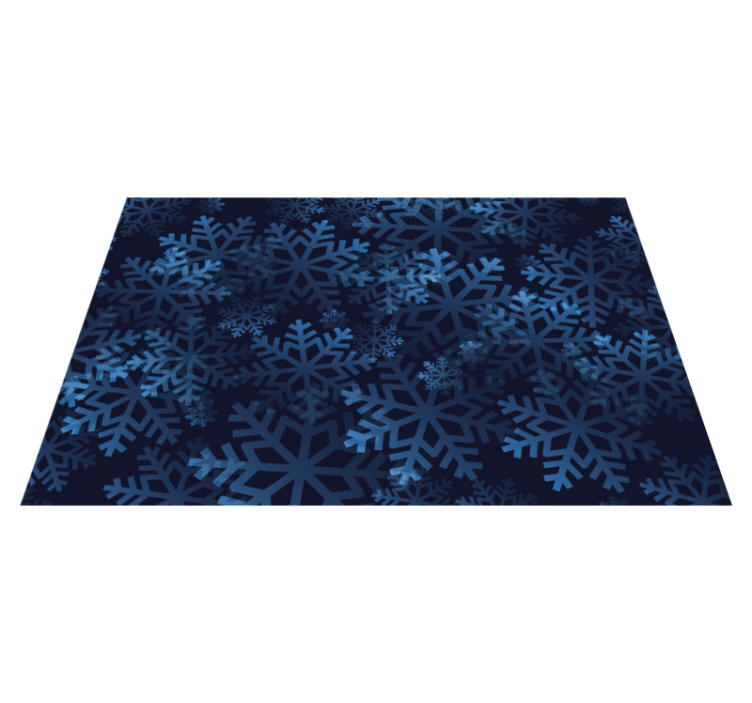 Christmas placemats with snowflake pattern design - TenStickers