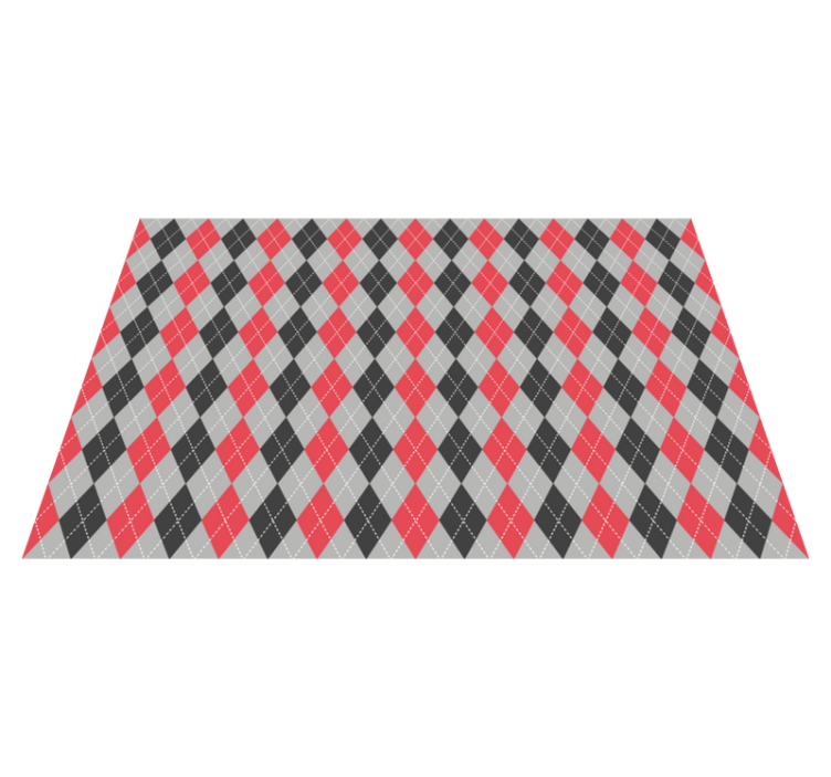 Textured placemats geometric argyle design - TenStickers